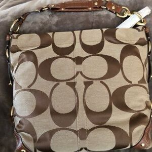Used vintage brown coach purse